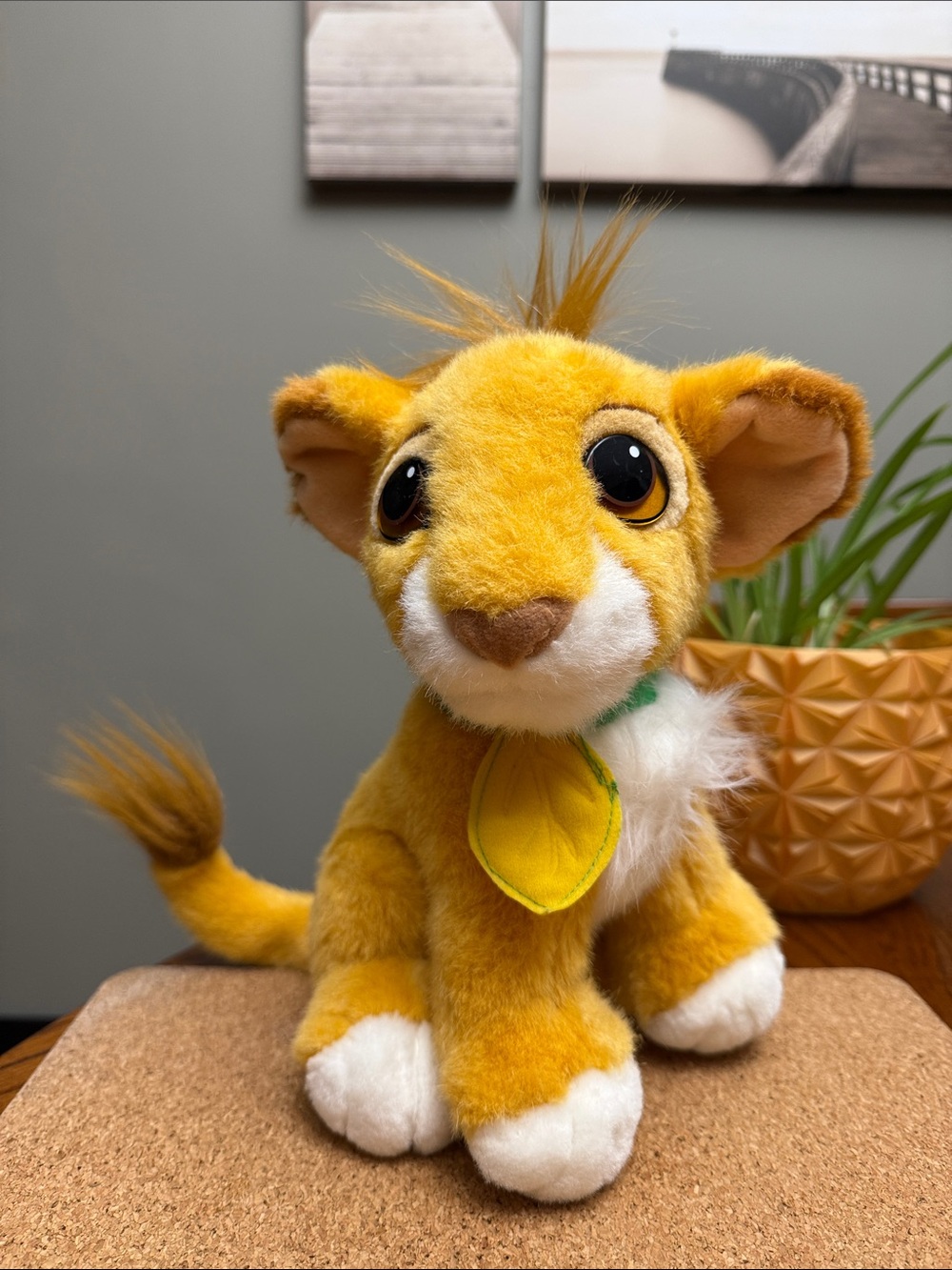 Vintage 1993/1994 Disney The Lion King Purring Baby Simba plush toy Mattel Toys